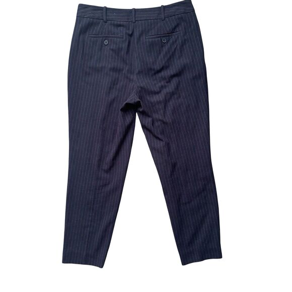 Liz Claiborne Navy Blue With Red Pin Stripes Pant Suit Set Business Size 6 - Picture 13 of 14